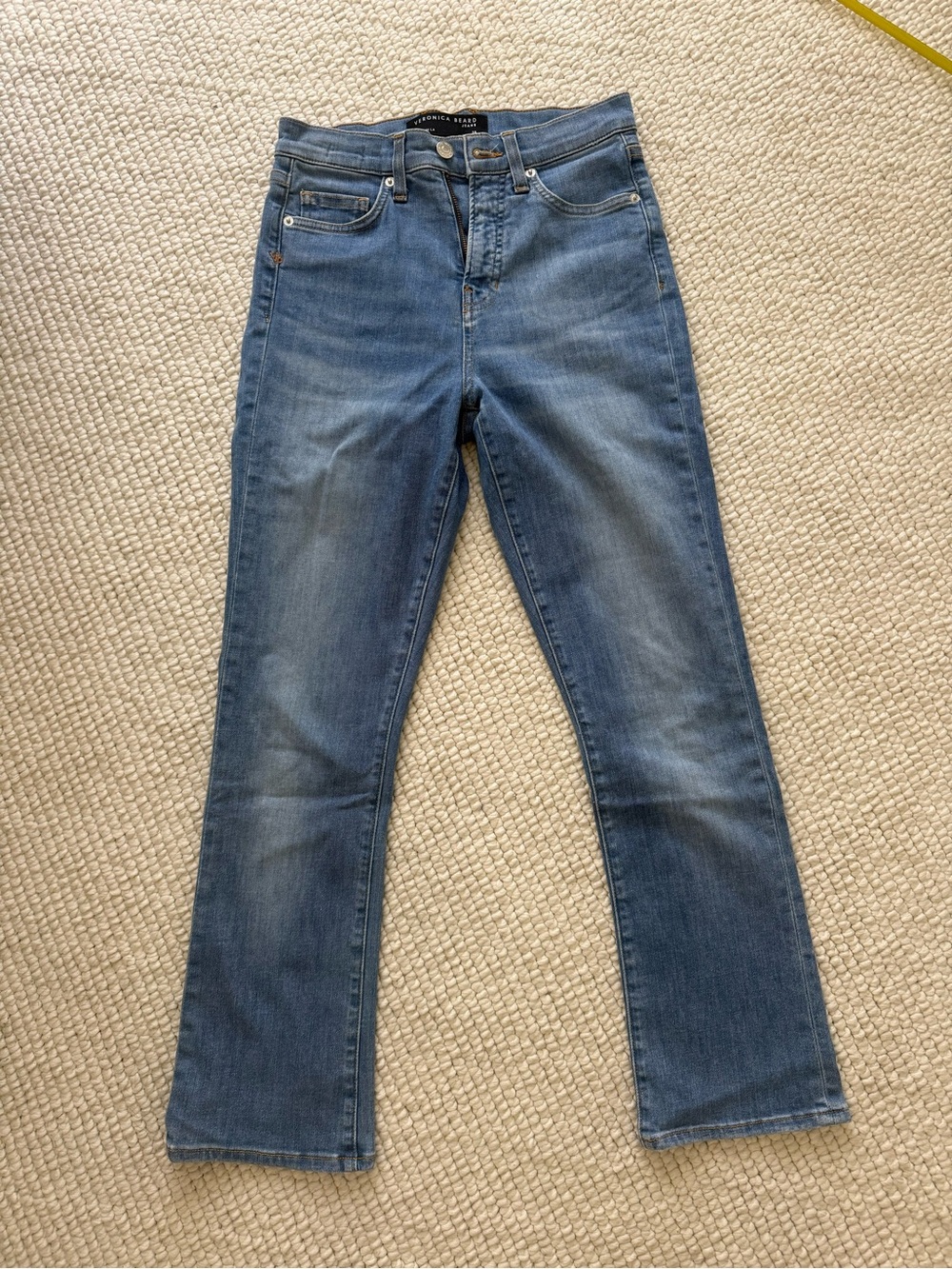 Veronica Beard Vintage Blue Straight-Leg Jeans